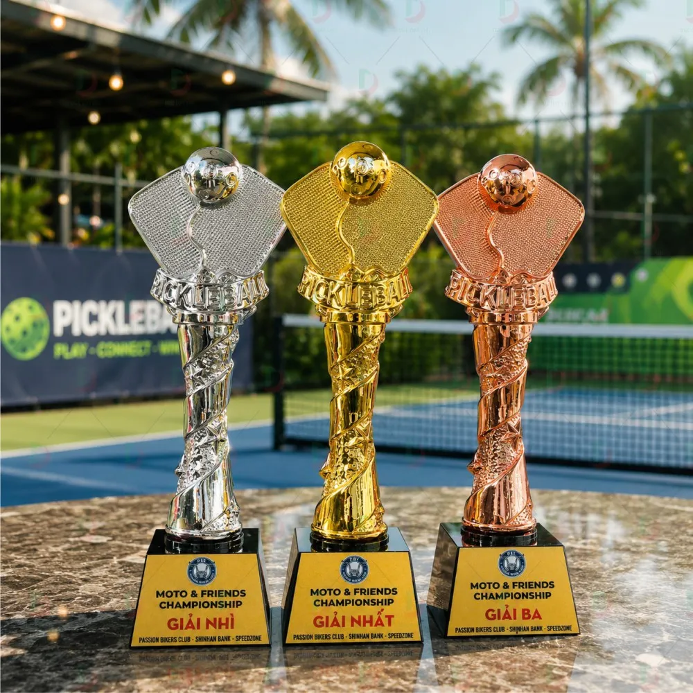 Cúp Pickleball 011 Pha Lê Cao Cấp