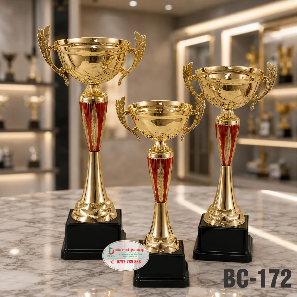 Cúp Kim Loại BC-172 | Cúp Trao Giải Thể Thao Đẹp, Giá Tốt