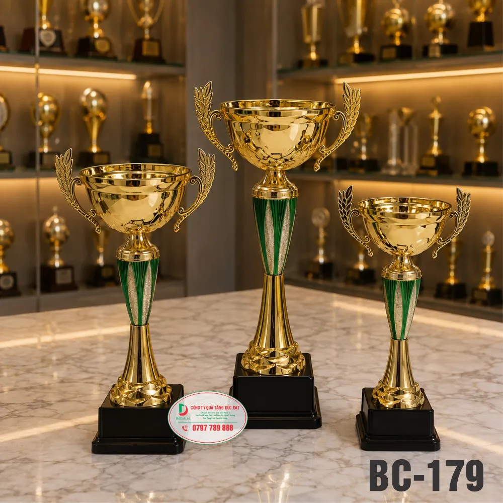 Cúp Kim Loại BC-179 Cao Cấp | Cúp Thể Thao Trao Giải Đẹp