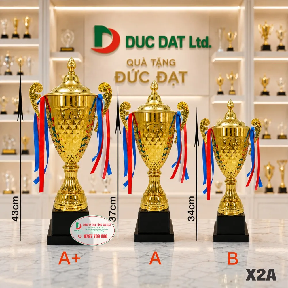 Cúp Kim Loại X2A – Cúp Thể Thao Cao Cấp, Sang Trọng